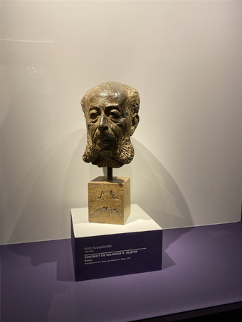 Buste de Salomon Slijper, mécène devenu ami  de Mondrian dont la collection fait l'objet de cette exposition